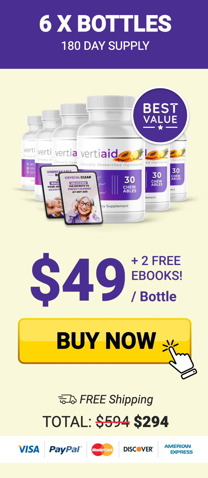 VertiAid Buy 6 Bottles